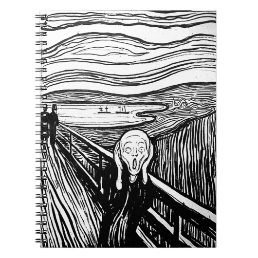 De vertoning van Edvard Munch Notitieboek (Voorkant)
