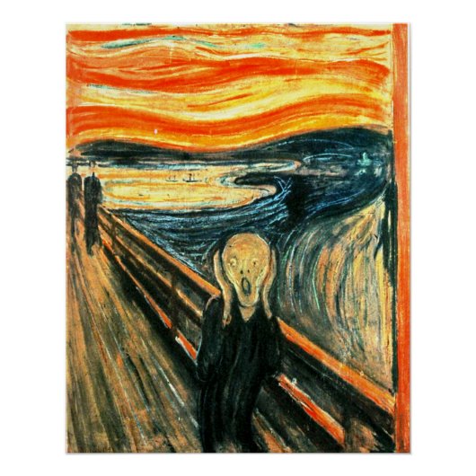 De vertoning van Edvard Munch Perfect Poster (Voorkant)