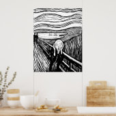 De vertoning van Edvard Munch Poster (Keuken)