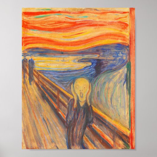 De vertoning van Edvard Munch Poster (Voorkant)