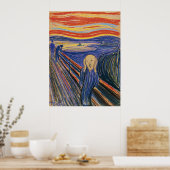 De vertoning van Edvard Munch Poster (Keuken)