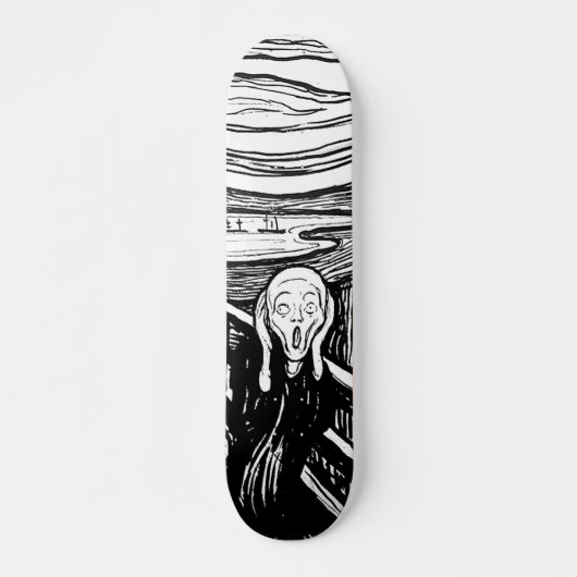 De vertoning van Edvard Munch Skateboard (Voorkant)