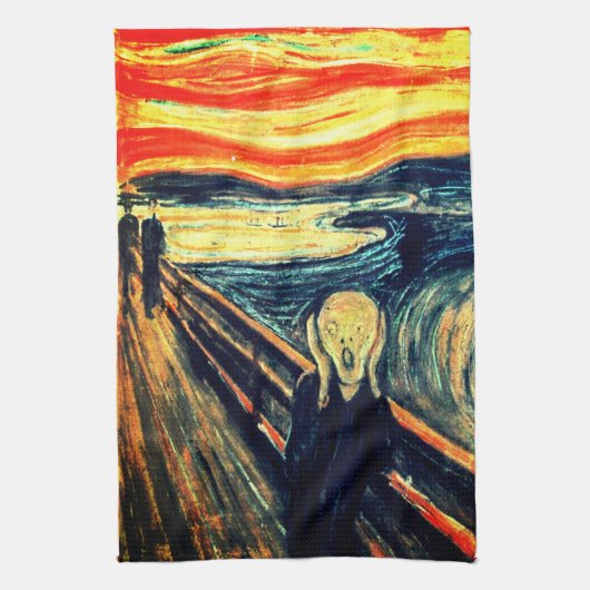 De vertoning van Edvard Munch Theedoek (Verticaal)
