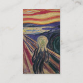 De vertoning van Edvard Munch Visitekaartje (Achterkant)