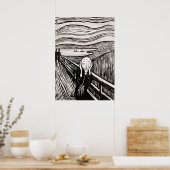 De vertoning van het Poster Edward Munch (Keuken)