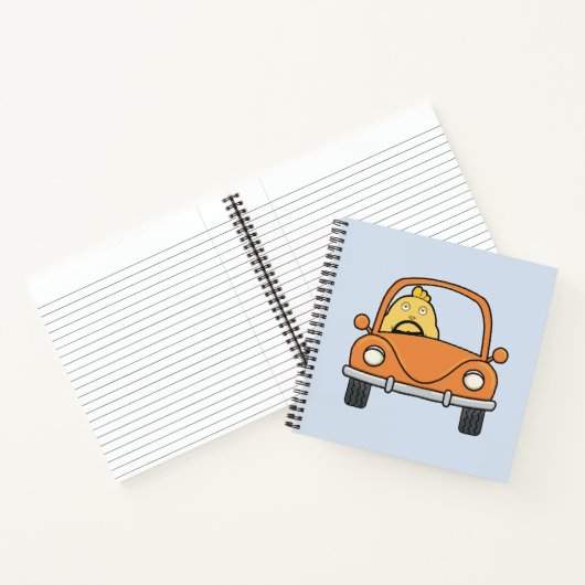 De verveelde bestuurder notitieboek (Binnen)