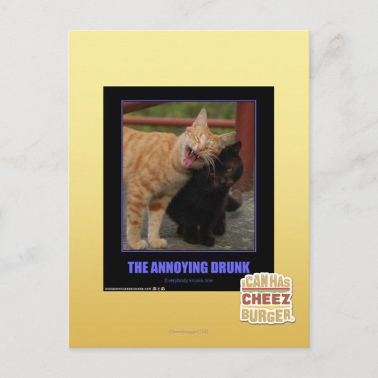 De vervelende Drink Briefkaart (Voorkant)