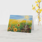 De Verwachting begeleidt mijn weg Kaart (Gele Bloem)