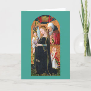De verwachtingsvolle Madonna met Sint-Jozef Feestdagen Kaart
