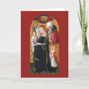 De verwachtingsvolle Madonna met St. Jozef (Eenvou Feestdagen Kaart