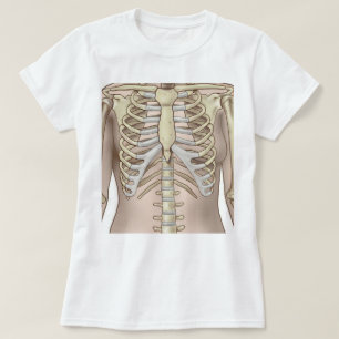 De verwarde Vrouwelijke Anatomie van het Skelet T-shirt