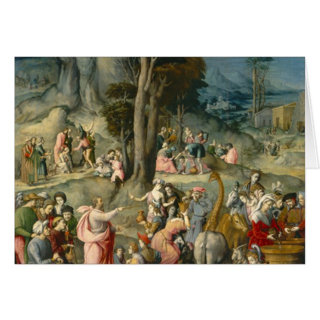 De verwerping van Manna - Francesco Bacchiacca (Voorkant Horizontaal)