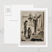 De verwezenlijking van de Sangreal van Le Morte d' Briefkaart (Voorkant / Achterkant)