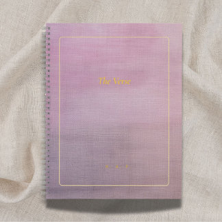 De Verzen | Aangepaste Mauve & Goud Dichter Notiti Notitieboek