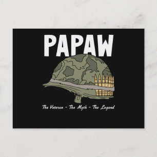 de veteraan the myth the legend - papaw briefkaart