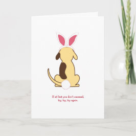 De vette audities van de Hond om het wenskaart van Feestdagen Kaart