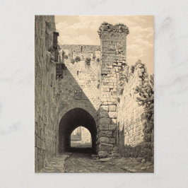 De Via Dolorosa in Jeruzalem Briefkaart