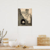 De Via Dolorosa in Jeruzalem Poster (Keuken)