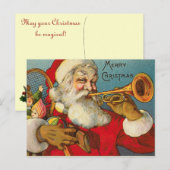 De Victoriaans Briefkaarten van Kerstmis van de (Voorkant / Achterkant)