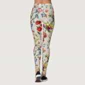 De Victoriaans-Era Floral Waterverf Creation Legg Leggings (Achterkant)