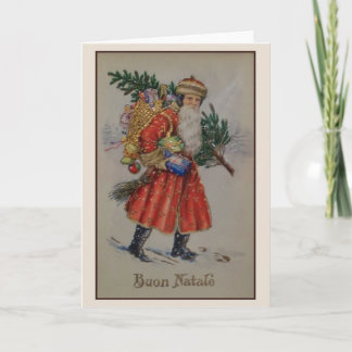 De Victoriaans Italiaanse Kaart van Buon Natale