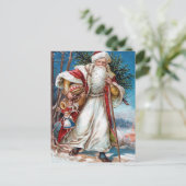De Victoriaans Kerstman Feestdagenkaart (Staand voorkant)