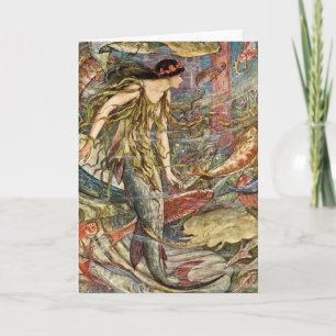 De Victoriaans Kunst van de Meermin door H J Ford Kaart