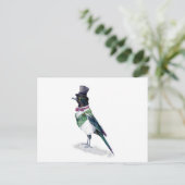 De Victoriaans Magpie Bird Briefkaart (Staand voorkant)