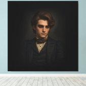 De Victoriaanse Man Canvas Afdruk (Insitu (Houten vloer))