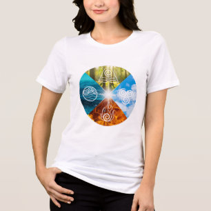 De vier elementen Tri-Blend shirt