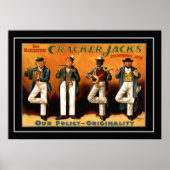 De vier jacks Vintage-poster Poster (Voorkant)