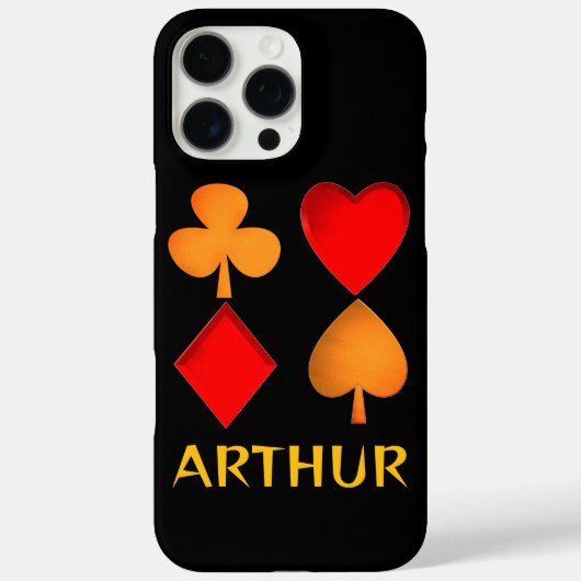 De vier kleuren gepersonaliseerd Case-Mate iPhone case (Achterkant)
