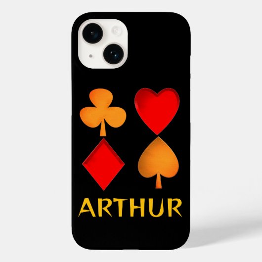 De vier kleuren gepersonaliseerd Case-Mate iPhone case (Achterkant)