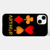 De vier kleuren gepersonaliseerd Case-Mate iPhone case (Achterkant (horizontaal))