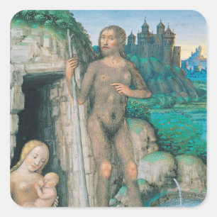 De vier maatschappelijke voorwaarden: de wilde sta vierkante sticker