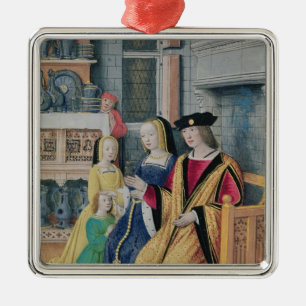 De vier maatschappelijke voorwaarden: Onbeweeglijk Metalen Ornament