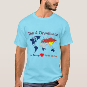 De vier Orwellians T-shirts