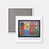 De vier paarden ontmoeten hun matchen magneet (Voorkant / Achterkant)