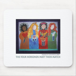 De vier paarden ontmoeten hun matchen muismat