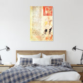 De vier paarden van de Apocalyps Canvas Afdruk (Insitu (Slaapkamer))