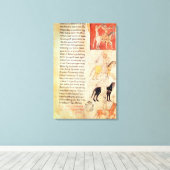 De vier paarden van de Apocalyps Canvas Afdruk (Insitu (Houten vloer))