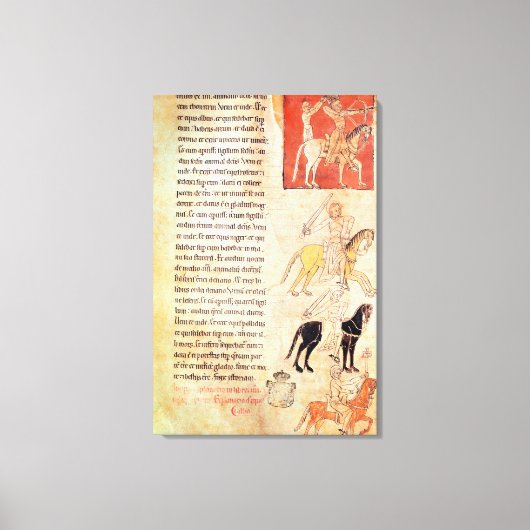 De vier paarden van de Apocalyps Canvas Afdruk (Voorkant)
