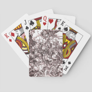 De vier paarden van de Apocalyps (Dürer, 1498) Pokerkaarten