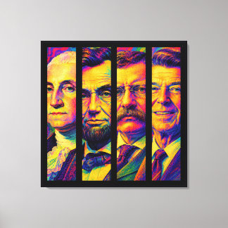 De Vier Presidenten Canvas Afdruk