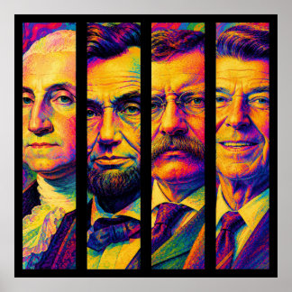 De Vier Presidenten Poster