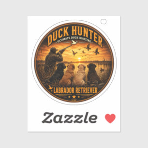 De Vier Retrievers – Eendenjacht Sticker