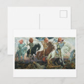 De vier ruiters van de Apocalyps Ansichtkaart Briefkaart (Voorkant / Achterkant)