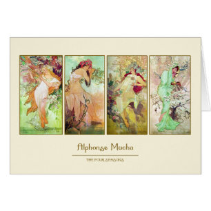 De vier seizoenen Alphonse Mucha