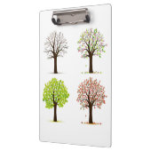 De vier seizoenen bomen klembord (Links)