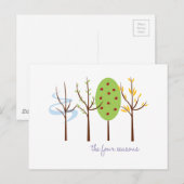 De vier seizoenen briefkaart (Voorkant / Achterkant)